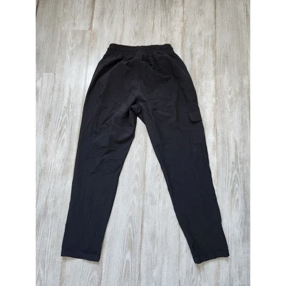Apana High Rise Joggers Elastic Waist Cargo Pockets Lightweight Womens Sz S EUC - Picture 9 of 9